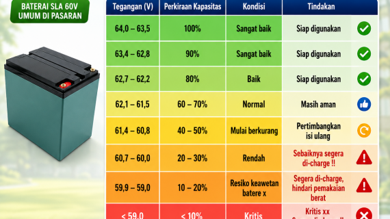 TABEL PENGUNAAN BATERE